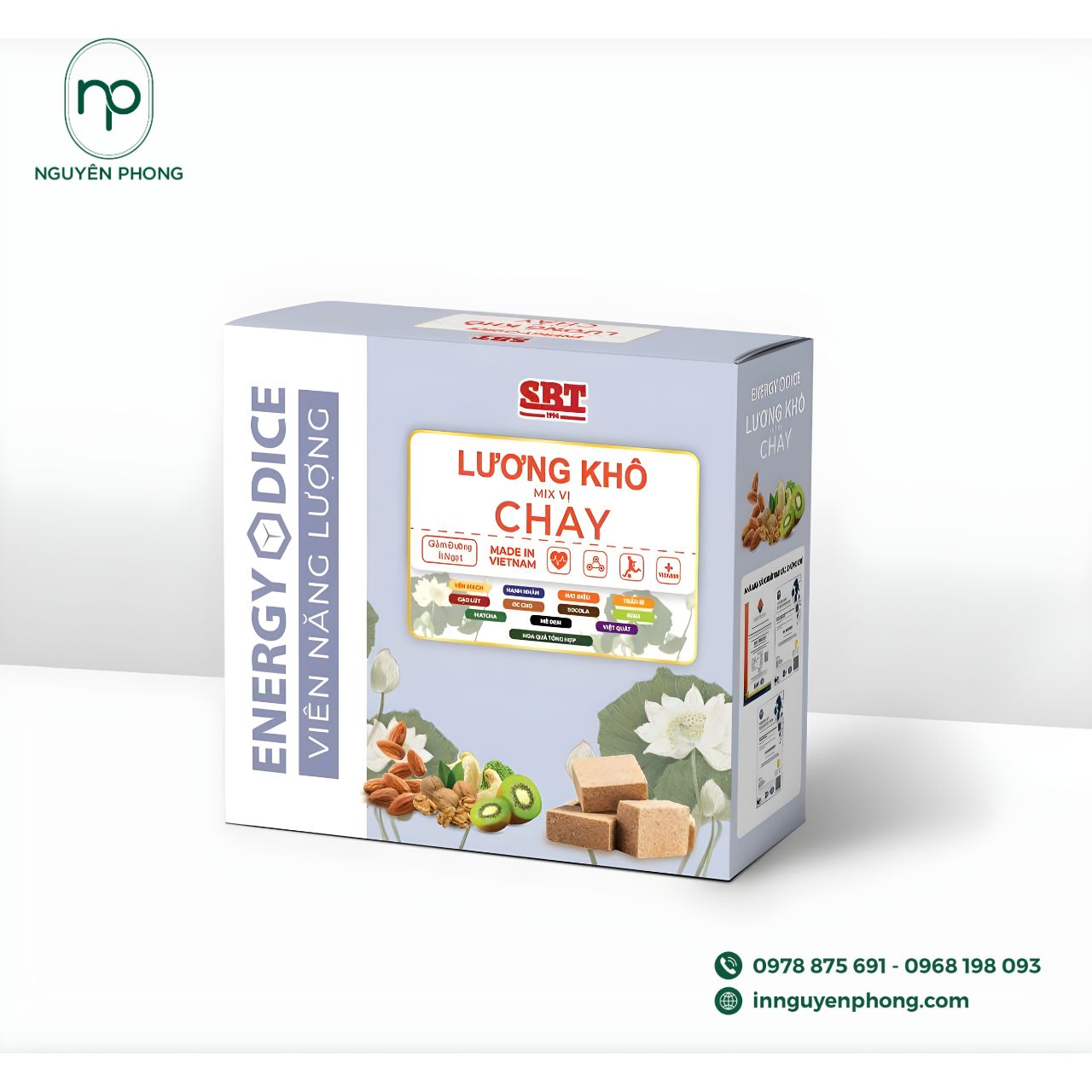 Những thông tin bắt buộc trên hộp giấy đựng lương khô
